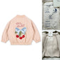 2025 KS Brand Winter Baby Boys Lambswool Jackets Vest Kids Clothes Girls Cherry Jackets Outerwear Coats Flight Suit Jackets 1-9Y