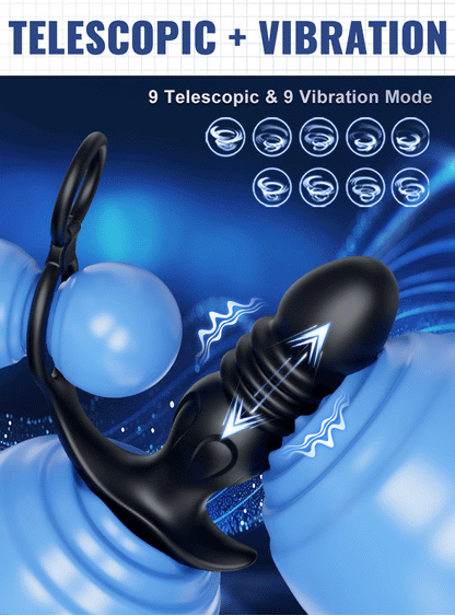 APP Control Male Thrusting Prostate Massager Vibrator for Men Gay Anal Plug Telescopic Butt Plug Female Sex Toy Adult Products