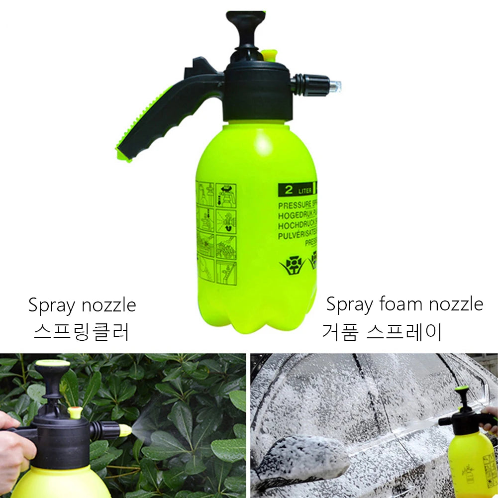 Car Wash Spray Bottle Nozzle Spray Foam Water Spray Nozzle Manual Pressure PA Foam Pot Stainless Steel Wire Foam Mesh Foam