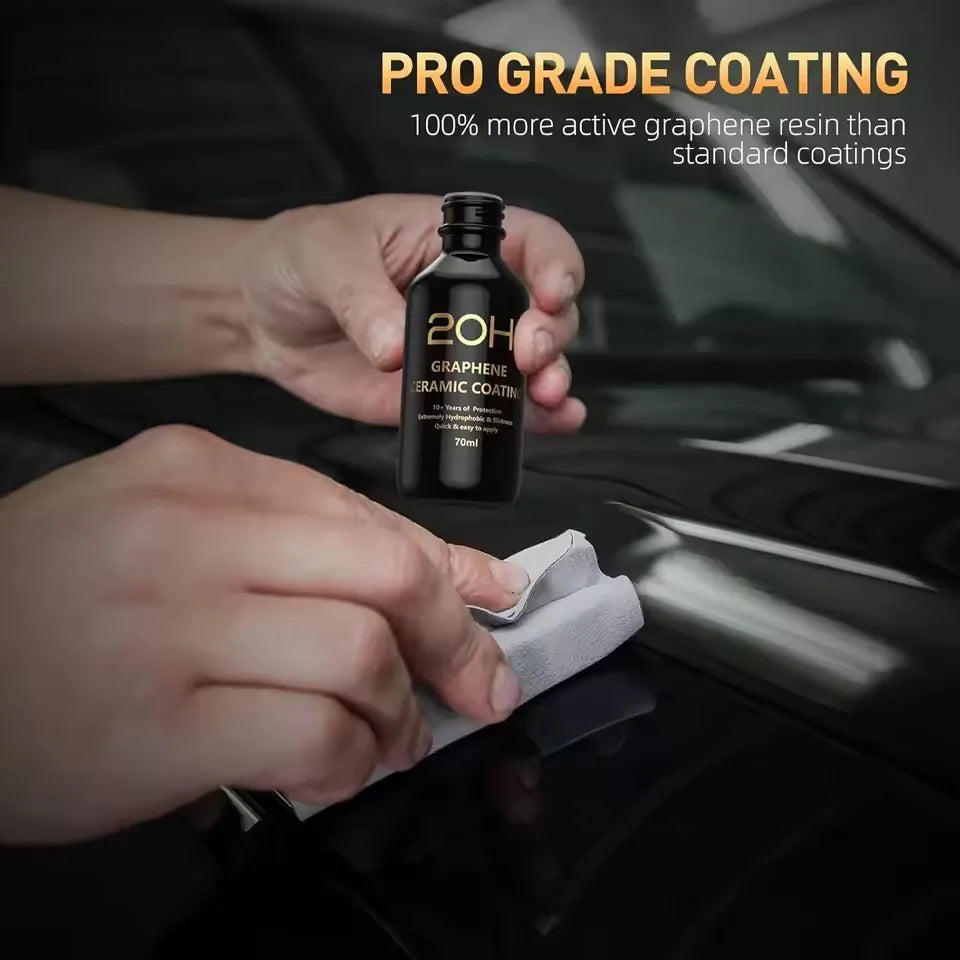 20H Advanced Graphene Ceramic Coating for Cars (70ml) Self Healing and UV Track Technology Car Care Product