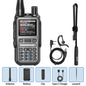Baofeng UV-5R Mini Walkie Talkie Bluetooth Programming APP Long Range 999 Channels Radio With Protective Case Tactical Antenna