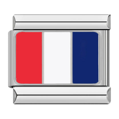 Hapiship Fashion Navy Ship International Maritime Signal Code Nautical Flag Charm Links Fit 9mm Stainless Steel Bracelet DJ391
