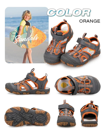 New Arrival Children Footwear Closed Toe Sandals For Little And Big Sport Kids Summer Shoes Eur Size #25-35