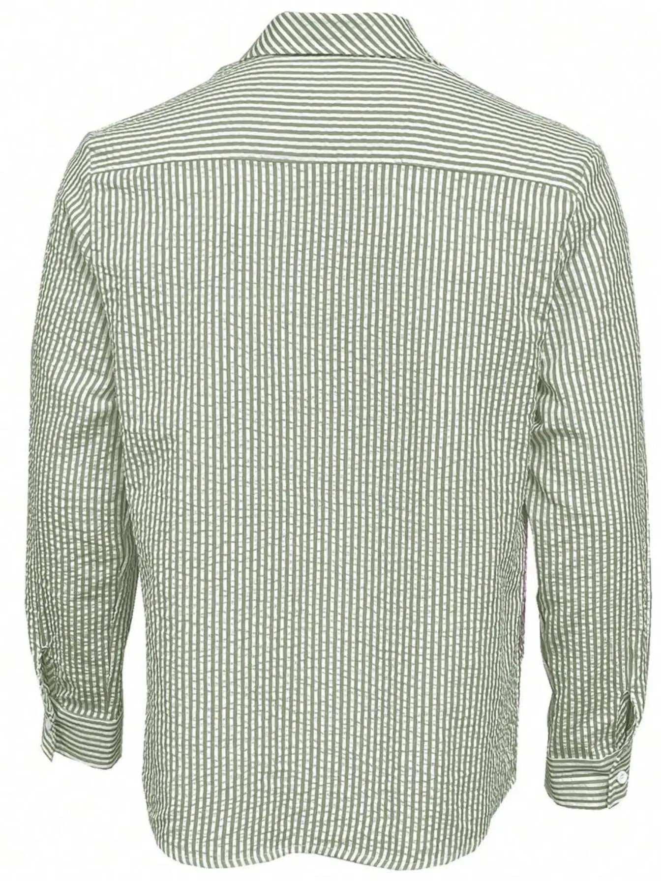 Men's Long Sleeve Striped Shirt with Loose Fit Stylish Comfortable Casual Wear for All Seasons Ideal for Outdoor Activities