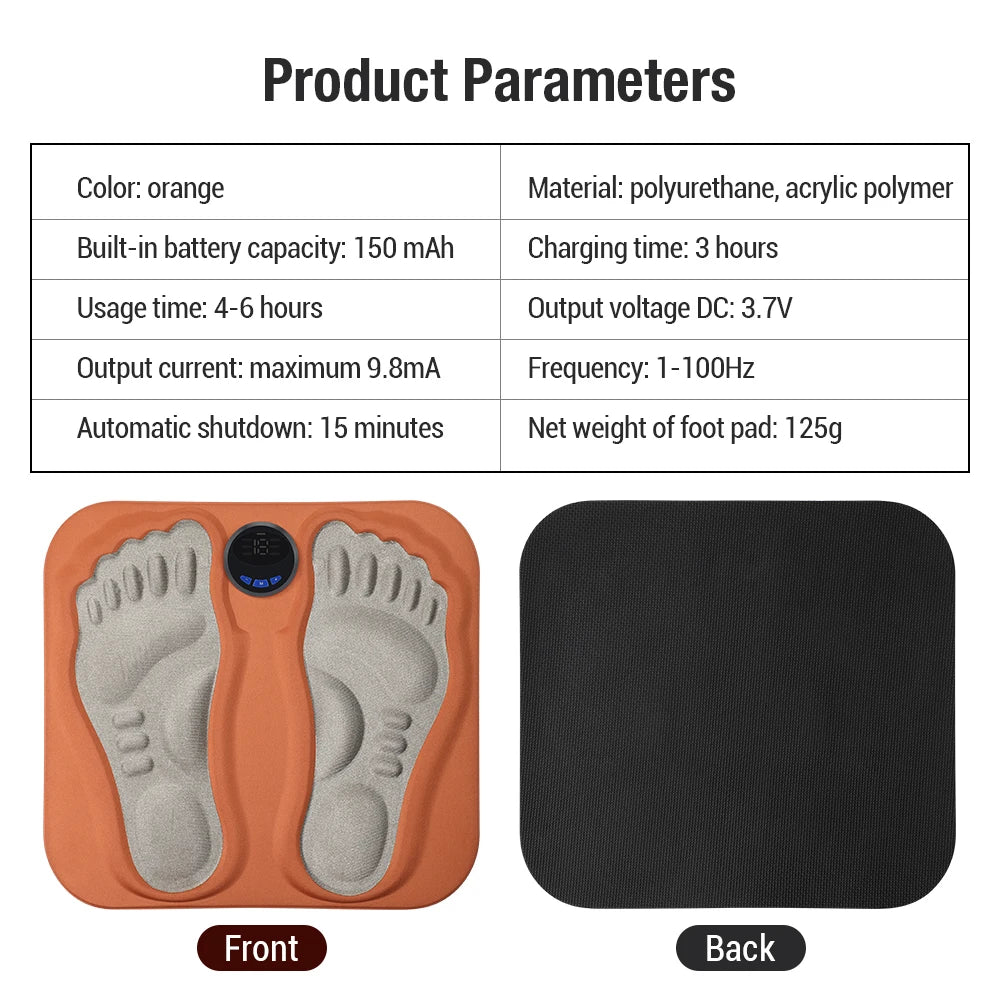 3D Smart Foot Massage Pad Feet Massager Improve Blood Circulation Relax Muscles Slim Legs Foot Pad Rechargeable