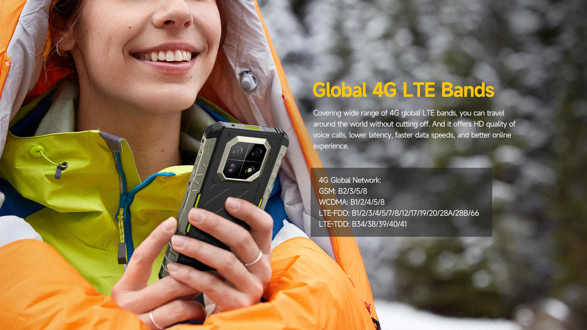 Ulefone Armor 22 Android 14,16GB (8+8GB RAM ),128GB/256GB ROM, 6.58" 120Hz ,6600mAh 33W,NFC,64MP Night Camera, Global Version