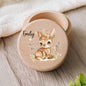Personalized Wooden Milk Teeth Box Elephant Bunny with Name Wooden Tooth Box Protection of Baby's Fetal Hair Anniversary Gift