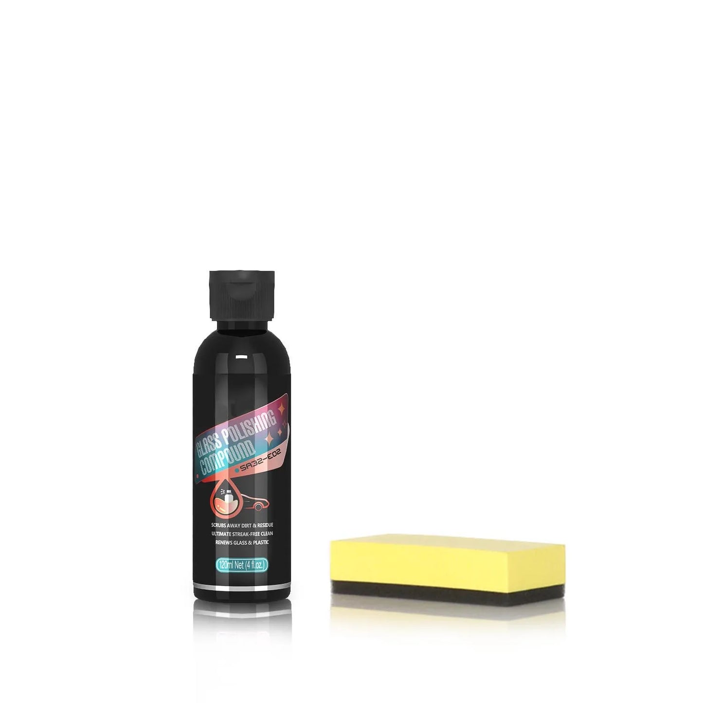 Glass Film Remover Car Glass Polishing Compound Windshield Cleaner Film Coating Oil Paste Film Emoval Cream Stains Auto Detail