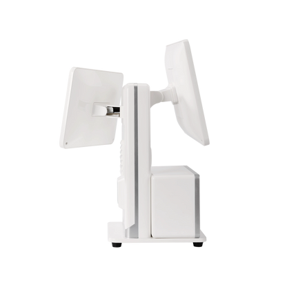 15.6 inch POS Terminal, All-in-One Cash Register POS System The screen supportsIt can be adjusted to left or right orientation.