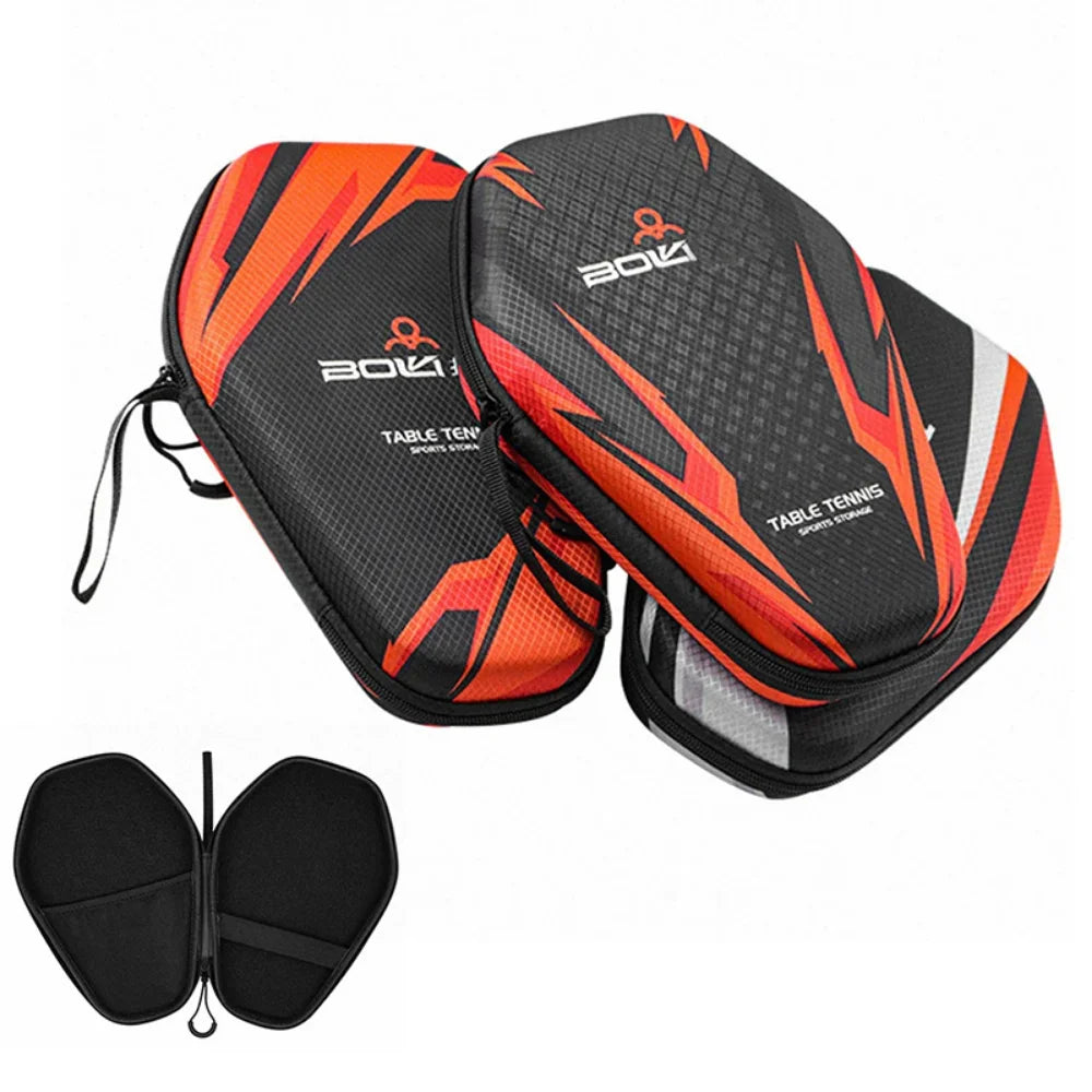 1 vnt. stalo teniso raketės krepšiai, EVA kieto apvalkalo, atsparūs vandeniui, dulkėms, stalo teniso rakečių dėklas, laikymo krepšys su rankenėle, geras