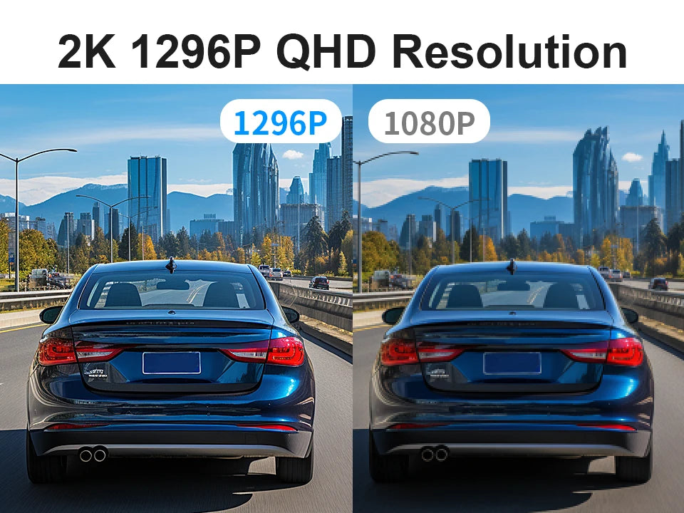 2K Dash Camera For Car DVR Dash Cam In The Car KAWA D5 Video Recorder Emergency Voice Control WiFi APP Monitor WDR Dashcam