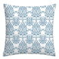 Lake blue white geometric linen pillowcase sofa cushion cover home decoration can be customized for you 40x40 45x45 50x50 60x60