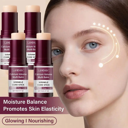 Calcium Volume Multi Balm Collagen Face Moisturizer Stick Anti-Wrinkle Skin Care Fade Fine Lines Lifting Firming Facial Cream