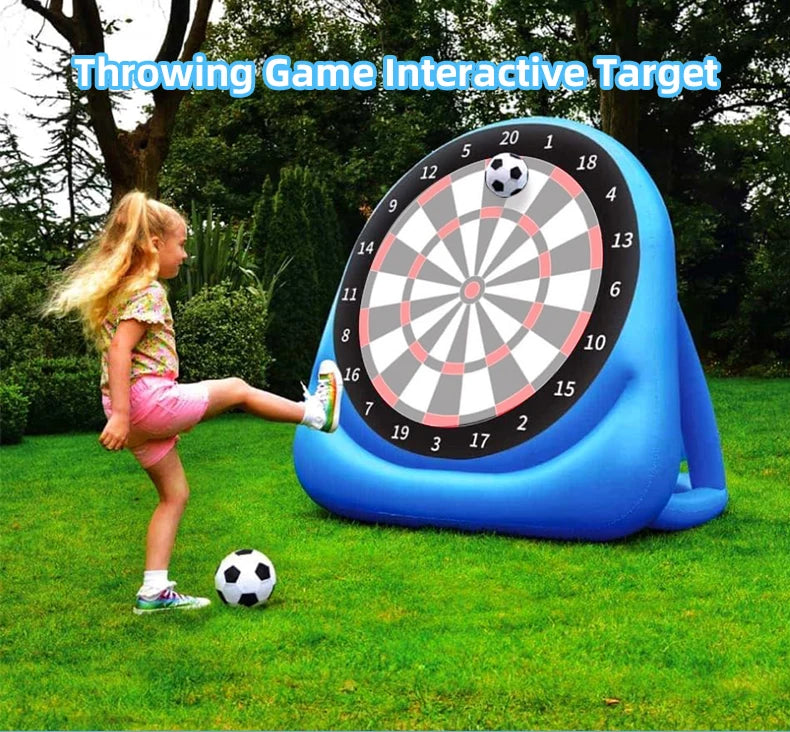 Inflatable Football Soccer Target Mat Outdoor Indoor Shooting Practice Game Toys for Children