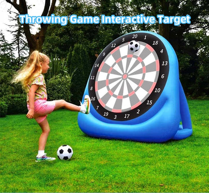 Inflatable Football Soccer Target Mat Outdoor Indoor Shooting Practice Game Toys for Children