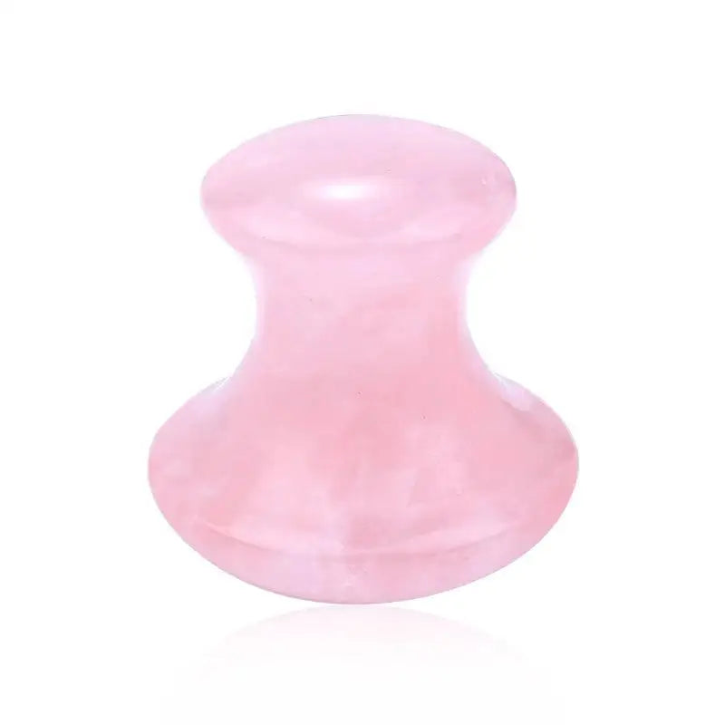 SPA Therapy Jade Roller Face Lifting Massage Wrinkle Remover Natural Rose Quartz Mushroom Shape Facial Acupuncture Gua Sha Tool