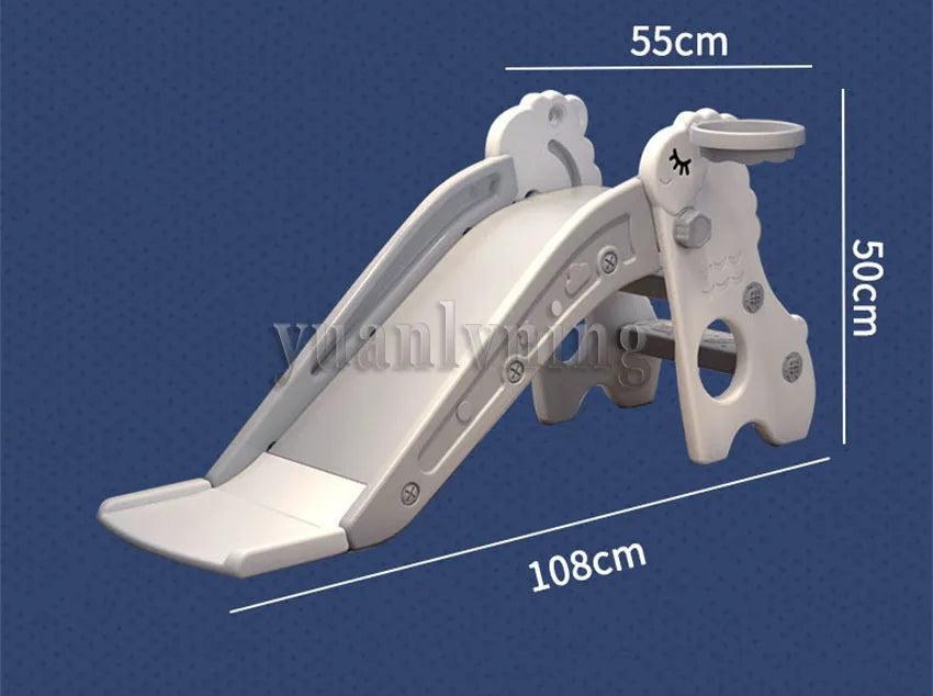 Kids Folding Slide Toys Super Load-bearing Children's Climber Play Slide Household Outdoor Slide for 6 Month - 2 Years