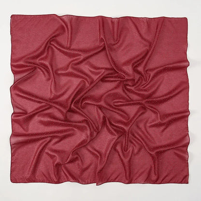 90*90cm Square Chiffon Hijab Scarf Women Solid Color Muslim Soft Head Scarf Islamic Shawls and Wraps Headband Musulman Scarves