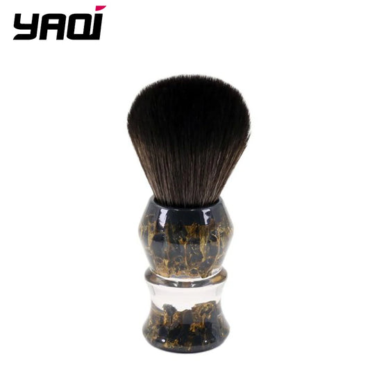 YAQI DEEP STONES 24 mm sintetinių šerių skutimosi šepetėlis vyrams su dervos rankena