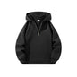Men's Half Zipper Hooded Hoodies New Solid Color Long Sleeve Sweatshirts Autumn Loose Sport Warm Sweats Fashion Casual Pullover