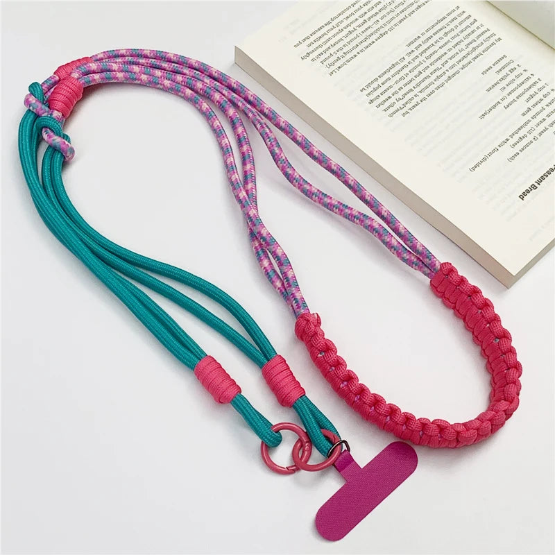 New Korean Crossbody Mobile Phone Hanging Rope Neck Lanyard Wrist Strap DYM Removable Phone Lanyard Water Cup Hanging Rope