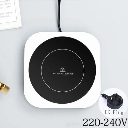 New Coffee Mug Warmer for Milk Tea Teapot Electric Heating Cup Plate High Temperature 80 Degree Celsius for Home Office Desk Use