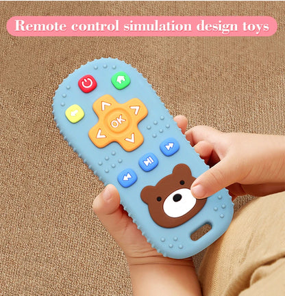 Baby Teethers Remote Control Shape Silicone Molar Chewing Toys Silicone Teething Toys Infant Baby Gifts Newborn Accessories