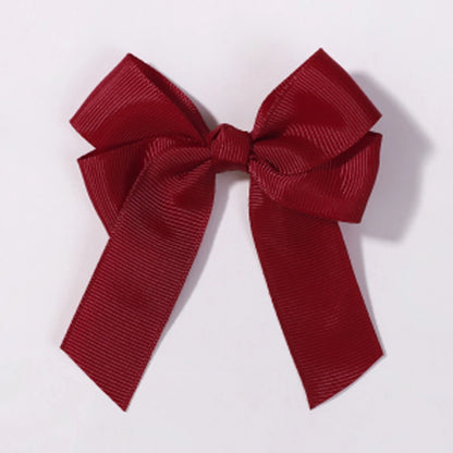 1pcs 3.6'' Solid Color Bowknot Hair Clips For Baby Girls Classic Bows Hairpins Cute Barrettes Headwear Kids Hair Accessories