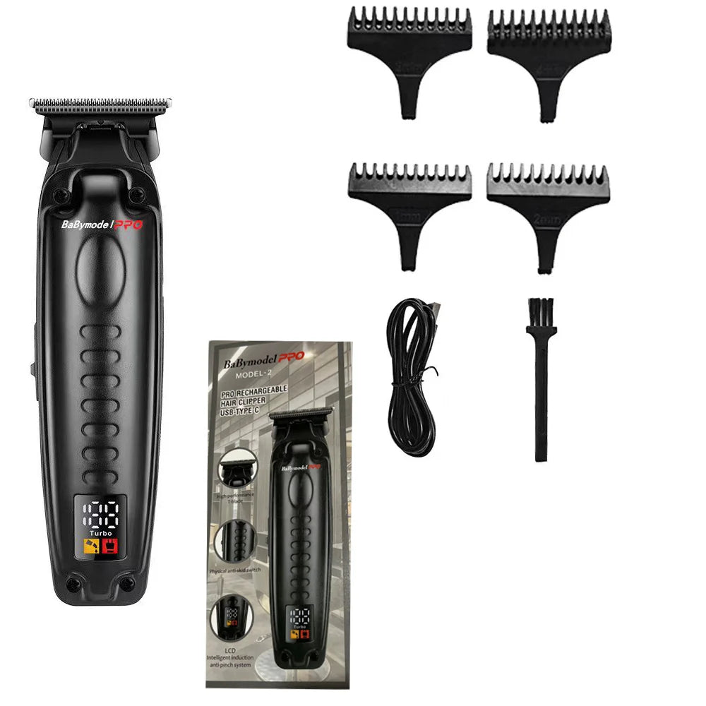 7500RPM Babymodel PRO Men's Professional Barber Shop Hair Salon Hair Clipper Trimmer Shaver Set Powerful Motor DLC Alloy Blade
