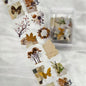 1Pc 100cm Flower Nail Foils for Transfer Paper Floral Stickers Rose Nails Wraps Tulip Nail Art Decorations