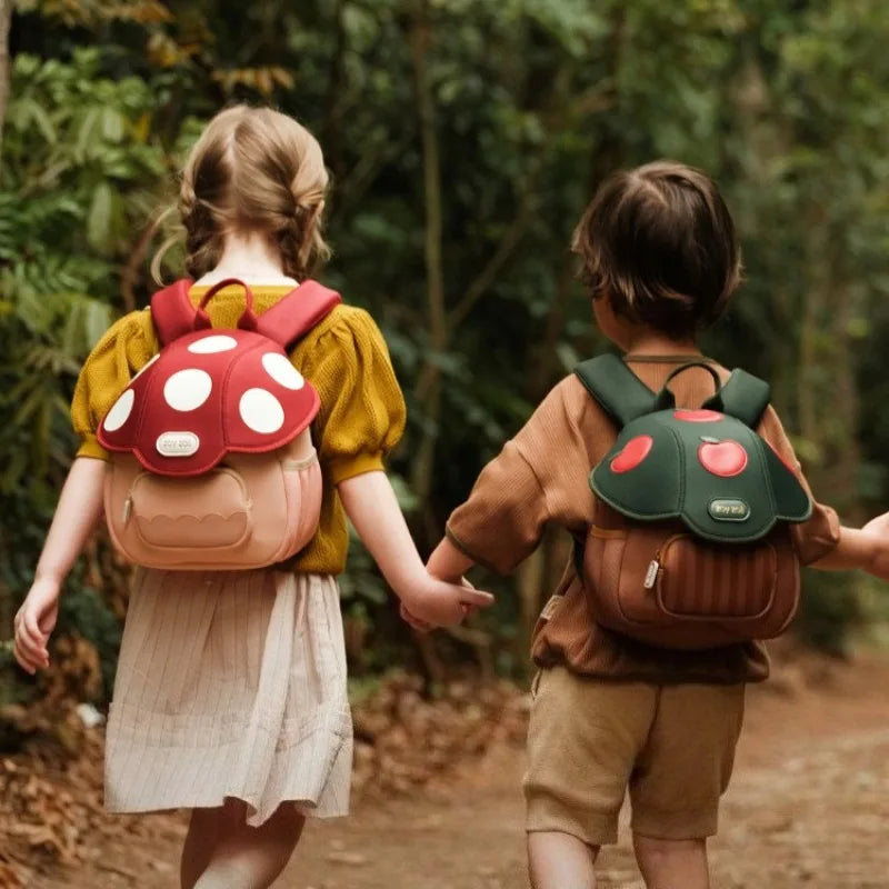 2025 New Mini Cute Mushroom Baby Backpack Kindergarten Popular Children's Small Camping Bag Pink Princess School Backpack Girls