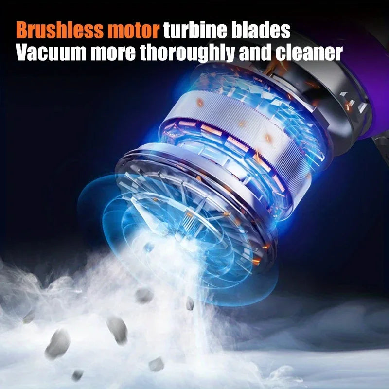 4-in-1 Car Vacuum Cleaner Portable Cordless Mini Vacuum Cleaner Compressed Air Blower Air Duster Pump Hand Held 13000Pa