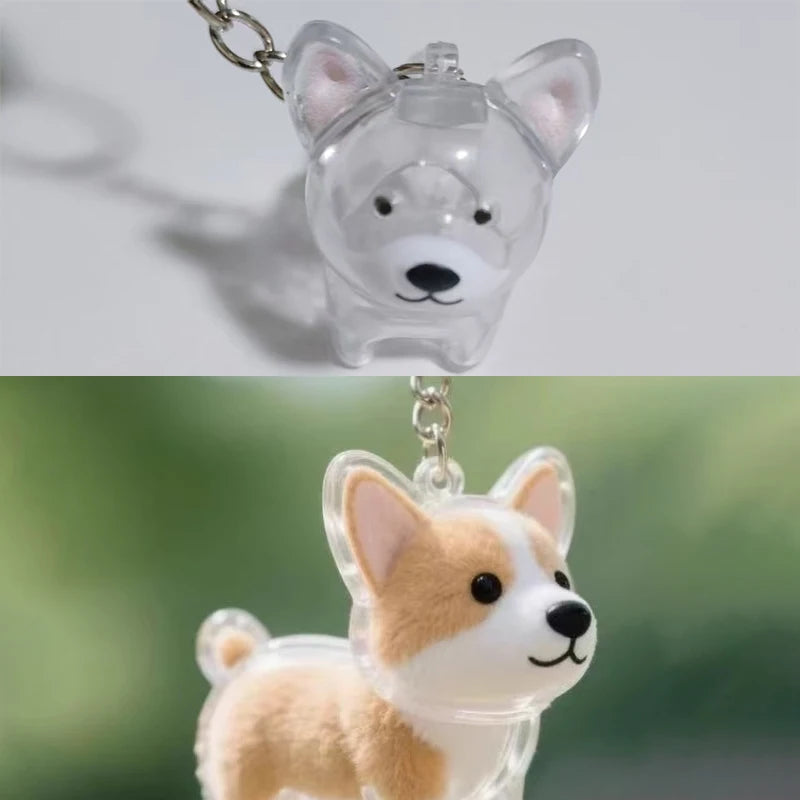 New Clear Puppy Hair Memorial Keepsake Capsule Pet's Dog Fur Container DIY Pendant Keychain Decor Pet Lovers Home Display Gifts