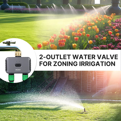 MOES Bluetooth Value Smart Garden Sprinkler Water Timer by 2 Way Rain Delay Filter Programmable Automatic Irrigation Controller