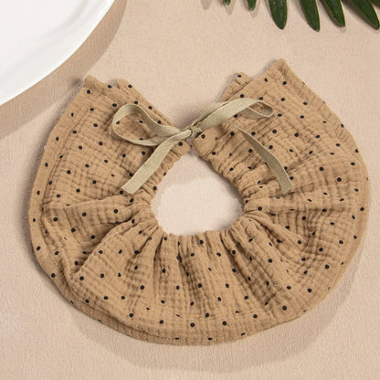 New Cute Drawstring Baby Bibs Newborn Cotton Gauze Saliva Towel Burp Cloths Bandana Scarf for Boy Girl Soft Feeding Drool Bib