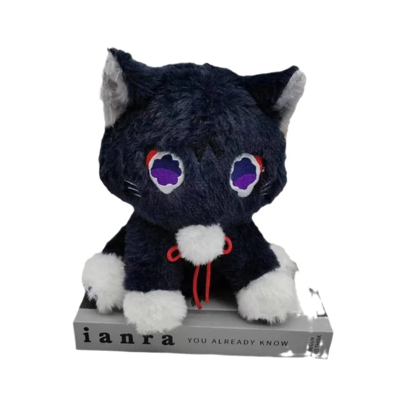 23cm Anime Scaramouche Cat Cute Plush Doll Toys Genshin Impact Wanderer Pet Cosplay Stuffed Pillow Toy Birthday Gift For Fans