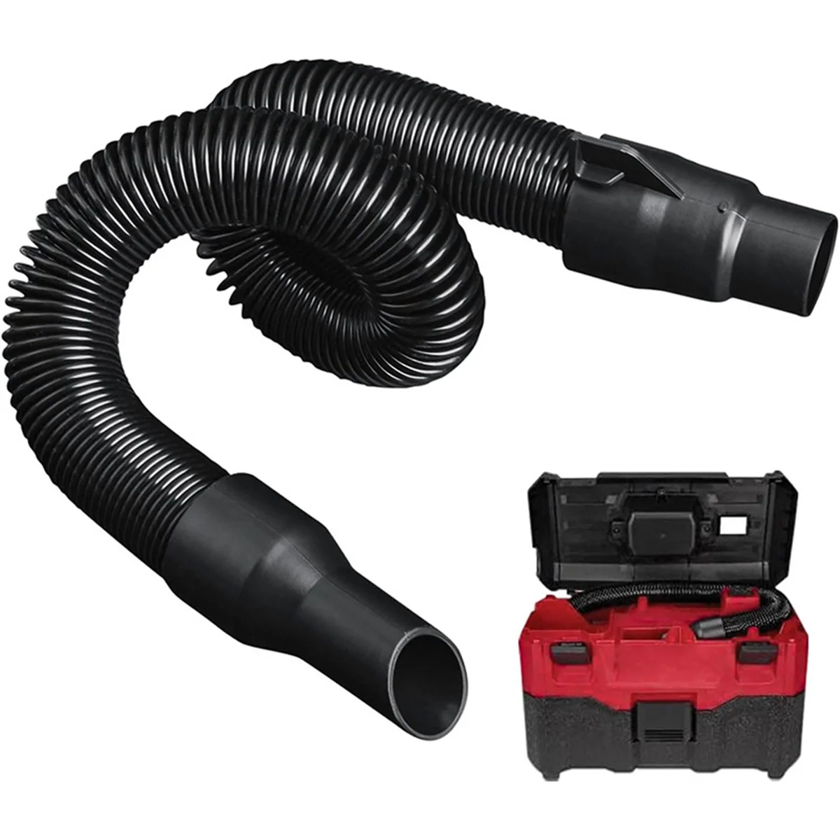14-37-0105 Vacuum Hose for Milwaukee M18 Vacuum 0970-20 0880-20 0780-20, Fits 18V/28V Wet/Dry Vac Hose Assembly