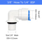 YQBS RO Aquarium Accessories Quick Connector 1/8 1/4 3/8 1/2 3/4BSP Male Thread Adapter Elbow Combination Tube