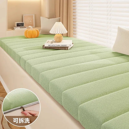 Customized Teddy Sponge Windowsill Cushion 4.5/6.5/9.5 Cm High-Density Sponge Cushion Waterproof Non-Slip Cushion Sofa Cushions