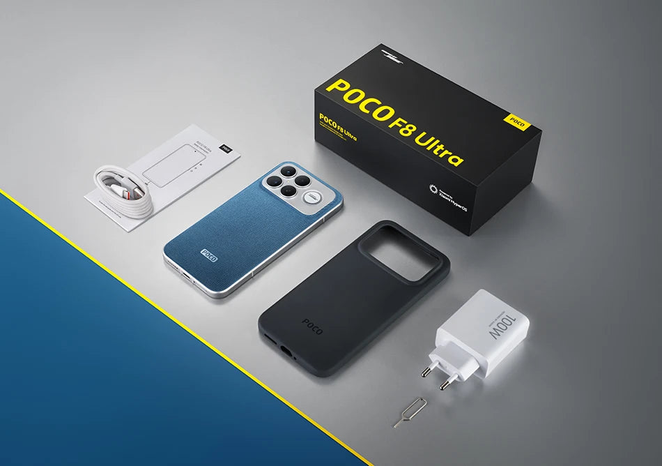 Global Version POCO F8 Ultra 5G Smartphone Snapdragon® 8 Elite Gen 5 6500mAh 100W HyperCharge 6.9" Eye-care AMOLED display NFC