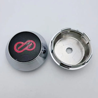 4pcs 60mm 64mm 65mm 68mm 69mm  Car Wheel Center Caps With Enkei Logo Emblem Car Accessories for Wheel Hubcaps Hub Cover High Cap