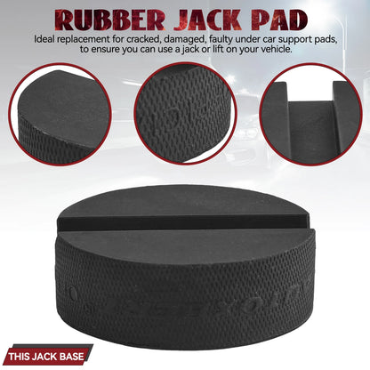 10mm Slot Rubber Jack Pad Support Pinch Weld Jacking Floor Frame Rail Adapter Car Removal Repair Tool Lift Standard Jacking