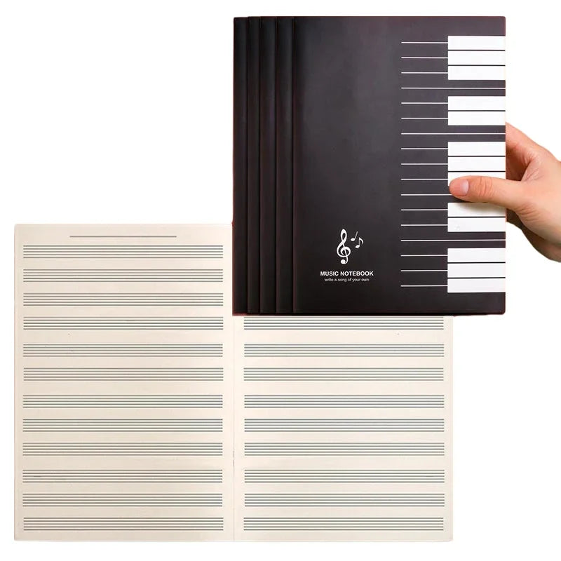 1pc 18Pages Music Sheet Spiral Notebook Manuscript Paper Exercise Book Record Paper Piano Guitar Musical Notebooks