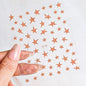 3D Bronzing Laser Silver Irregular Star Nail Decals Metallic Effect Silver Pentagram Nail Decals Adhesive Nail Art Star Stickers