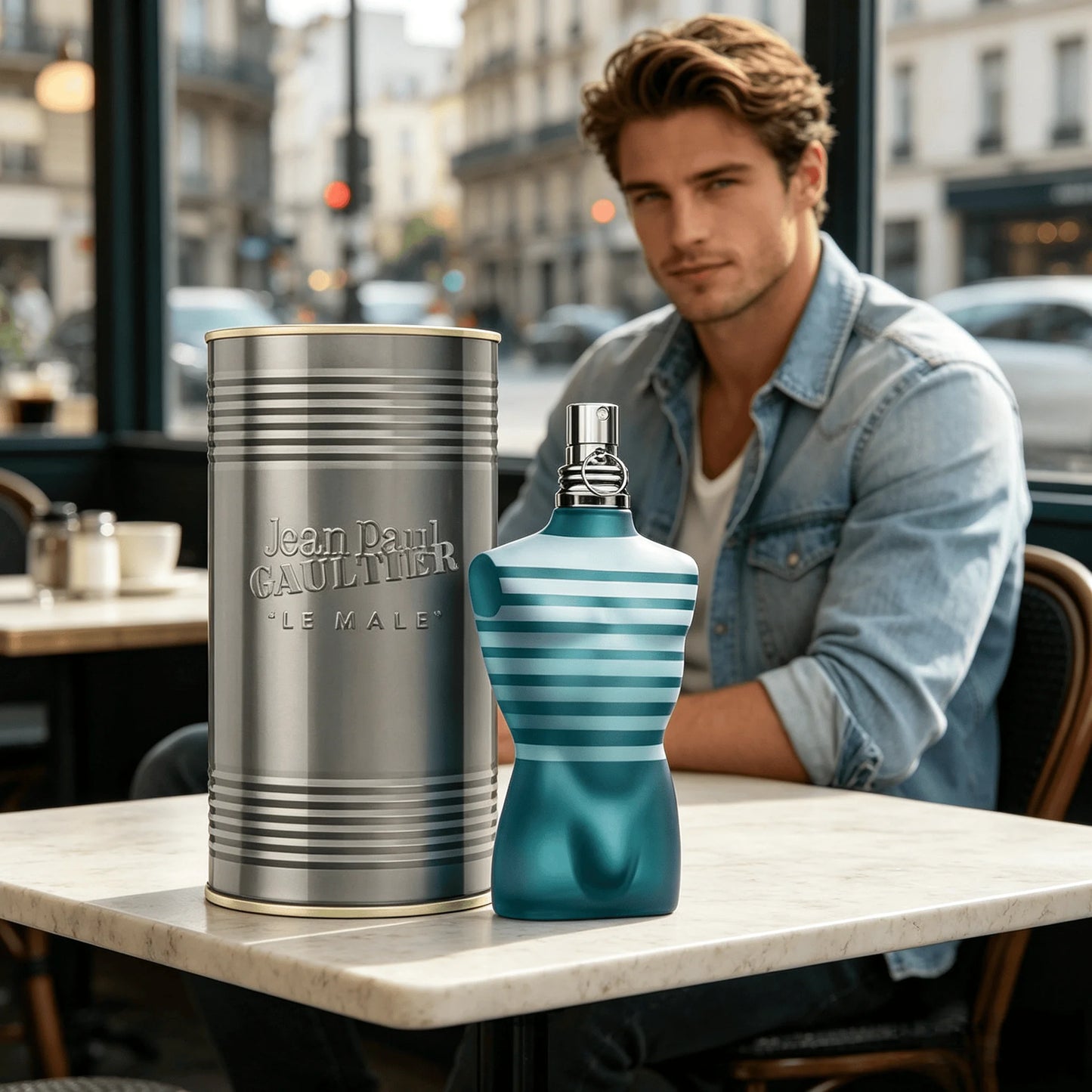 Jean Paul Gaultier Le Male Eau de Toilette - Long-lasting amber-flavor cologne for men with fresh mint, wash, and sensual vanilla - luxury men's cologne spray