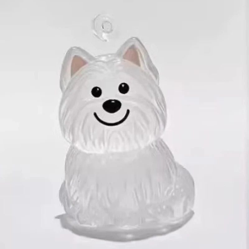 (HB05)Clear Puppy Hair Memorial Keepsake Capsule Pet Dog Fur Container DIY Pendant Keychain Decor Pet Lovers Home Display Gifts