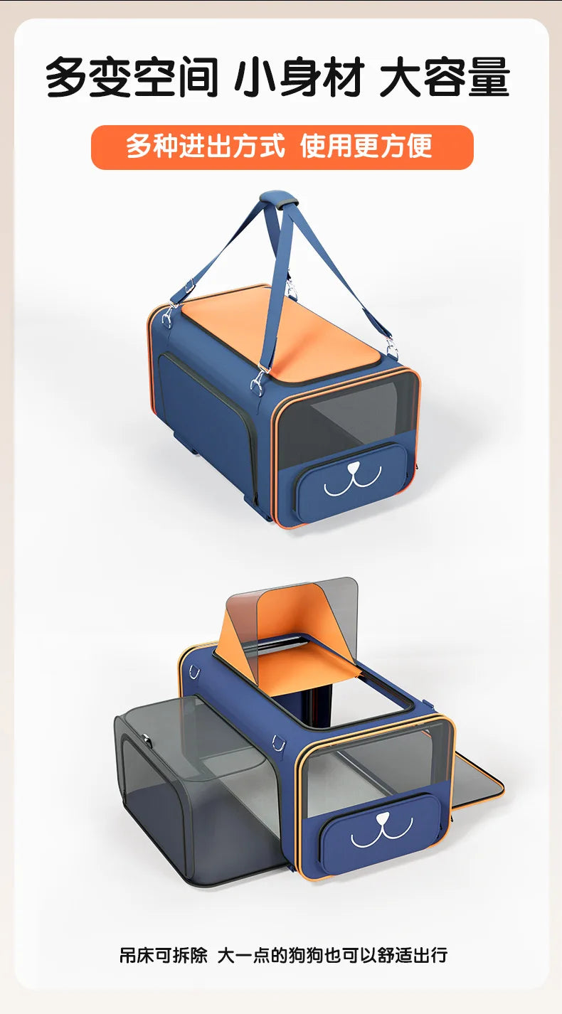 Pet Go out Trolley Portable Shoulder Bag Small Dog Cat Carrier Travel-friendly Pet Transport