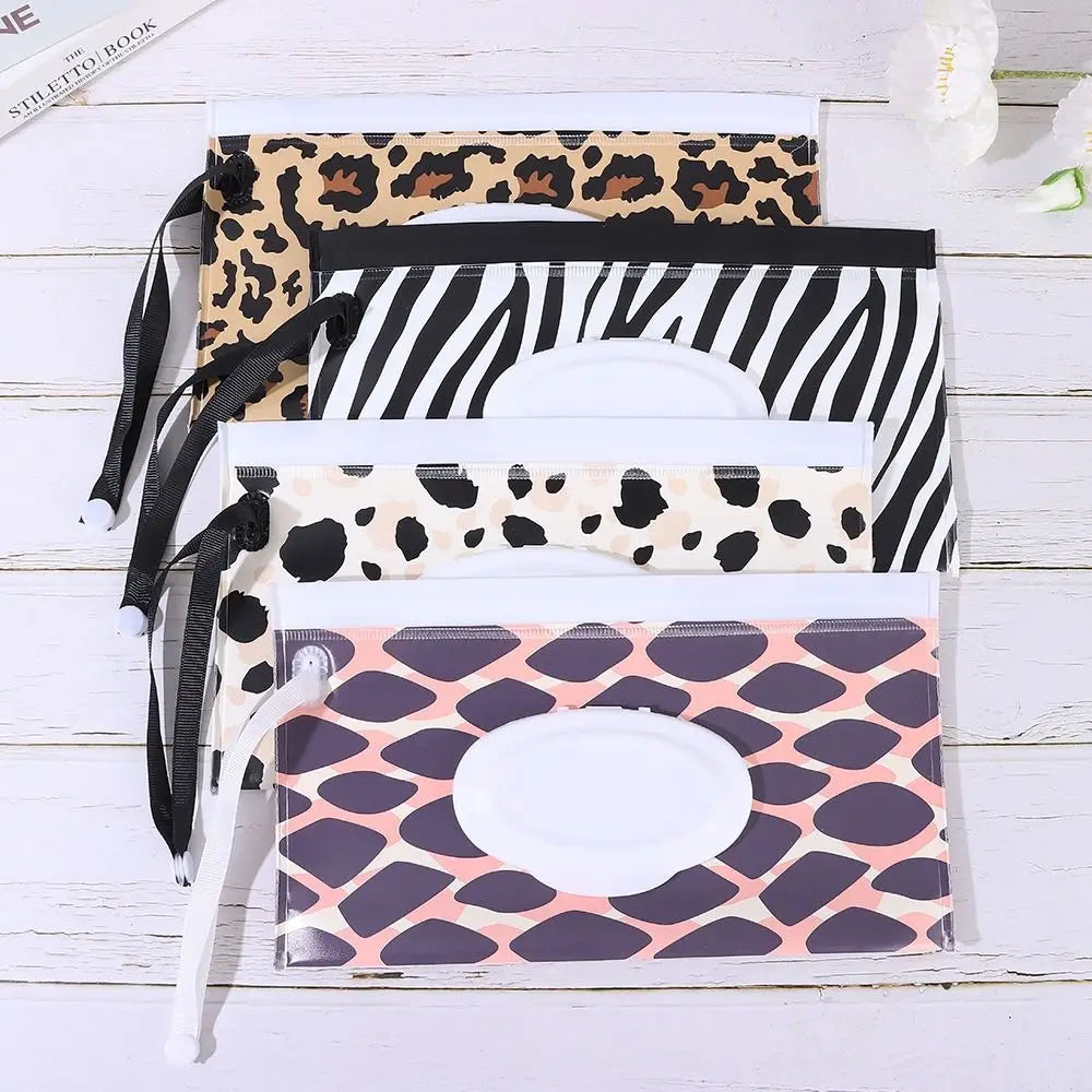 1Pc EVA Baby Wet Wipe Pouch Wipes Holder Case Flip Cover Snap-Strap Reusable Refillable Wet Wipe Bag Outdoor Useful Tissue Box
