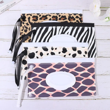 1Pc EVA Baby Wet Wipe Pouch Wipes Holder Case Flip Cover Snap-Strap Reusable Refillable Wet Wipe Bag Outdoor Useful Tissue Box