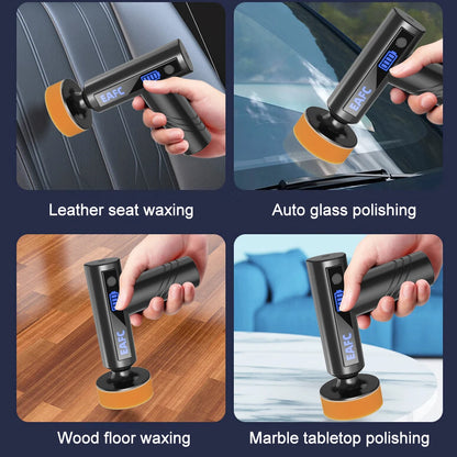 EAFC Car Polisher Handheld Wireless Polisher Glass Oil Film Remover Car Polishing Waxing Machine Power Tool for Car Body Cleanig Waxing Repair